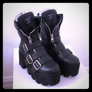 Goth Boots - Current Mood Detroit Platform Boots